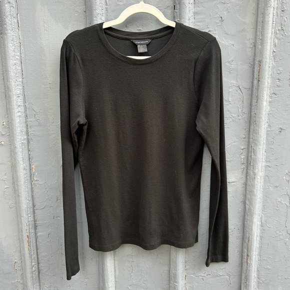 Club Monaco Ribbed Long Sleeved Tee, Large - Picture 2 of 7